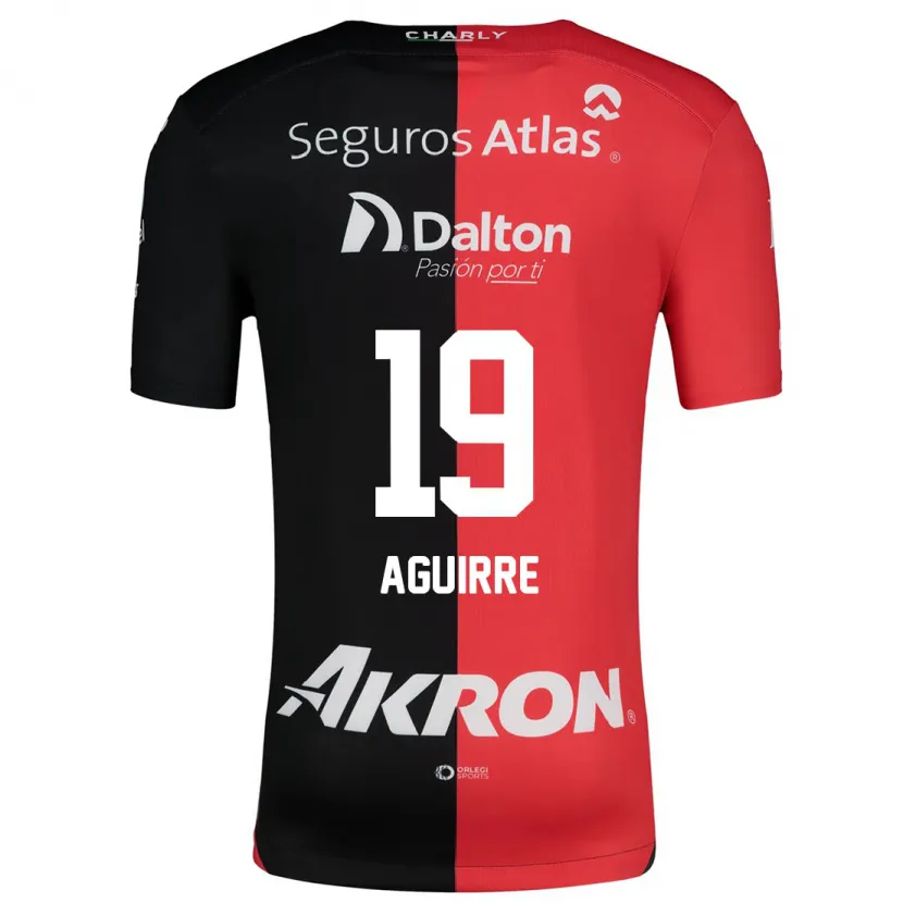 Danxen Dame Eduardo Aguirre #19 Rød Svart Hjemmetrøye Drakt Trøye 2024/25 Skjorter T-Skjorte