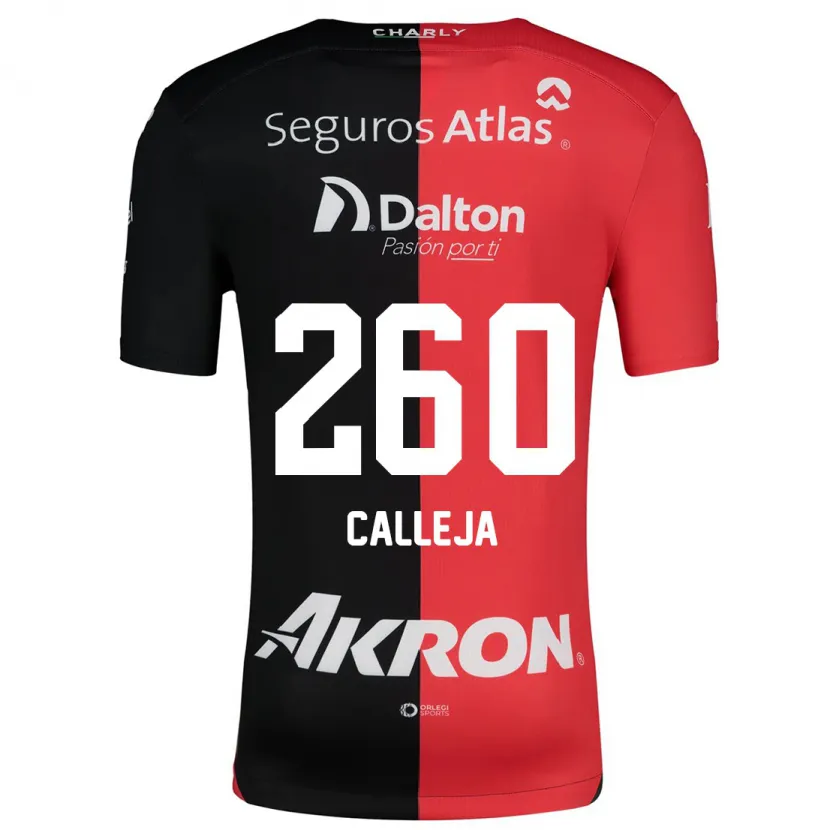 Danxen Dame Diego Calleja #260 Rød Svart Hjemmetrøye Drakt Trøye 2024/25 Skjorter T-Skjorte
