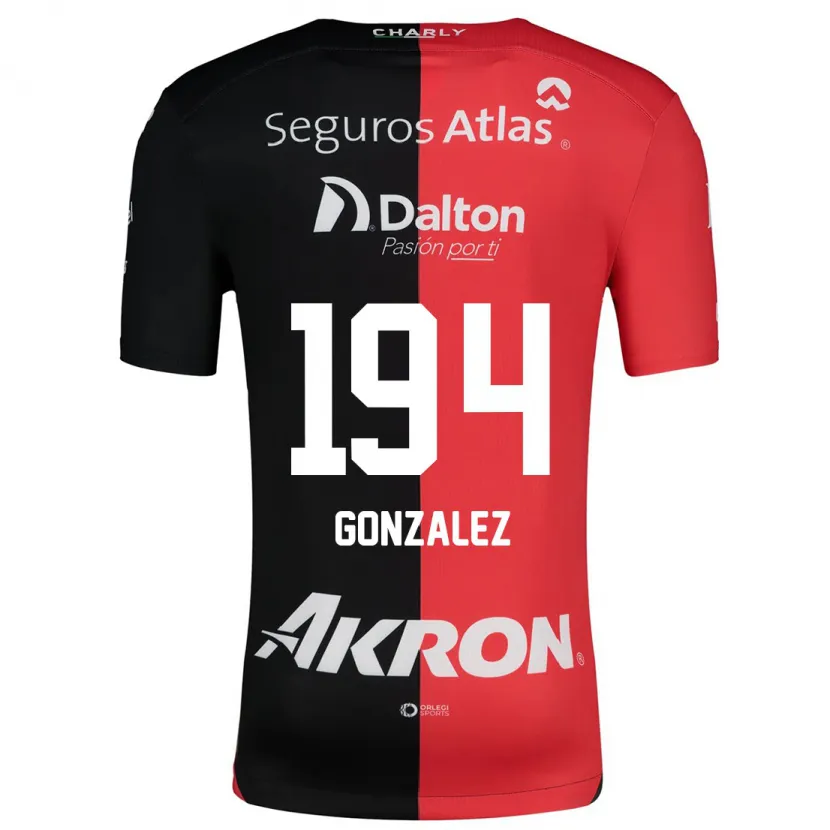 Danxen Dame Andrés González #194 Rød Svart Hjemmetrøye Drakt Trøye 2024/25 Skjorter T-Skjorte