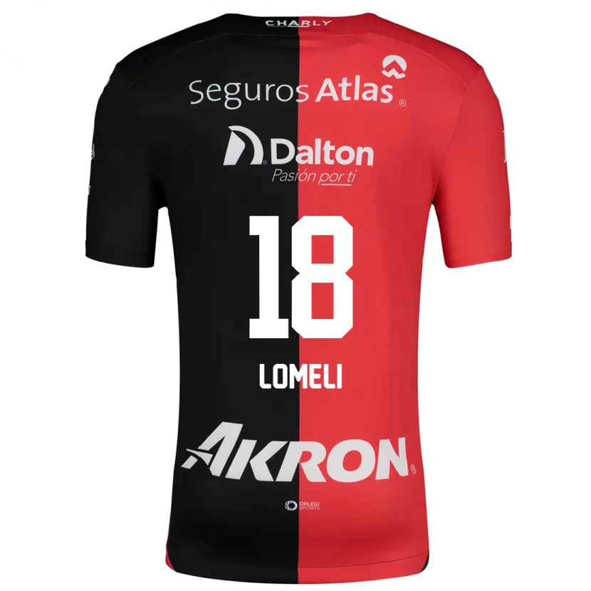 Danxen Dame Alejandra Lomelí #18 Rød Svart Hjemmetrøye Drakt Trøye 2024/25 Skjorter T-Skjorte