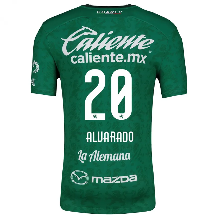 Danxen Dame Alfonso Alvarado #20 Grønn Hvit Hjemmetrøye Drakt Trøye 2024/25 Skjorter T-Skjorte
