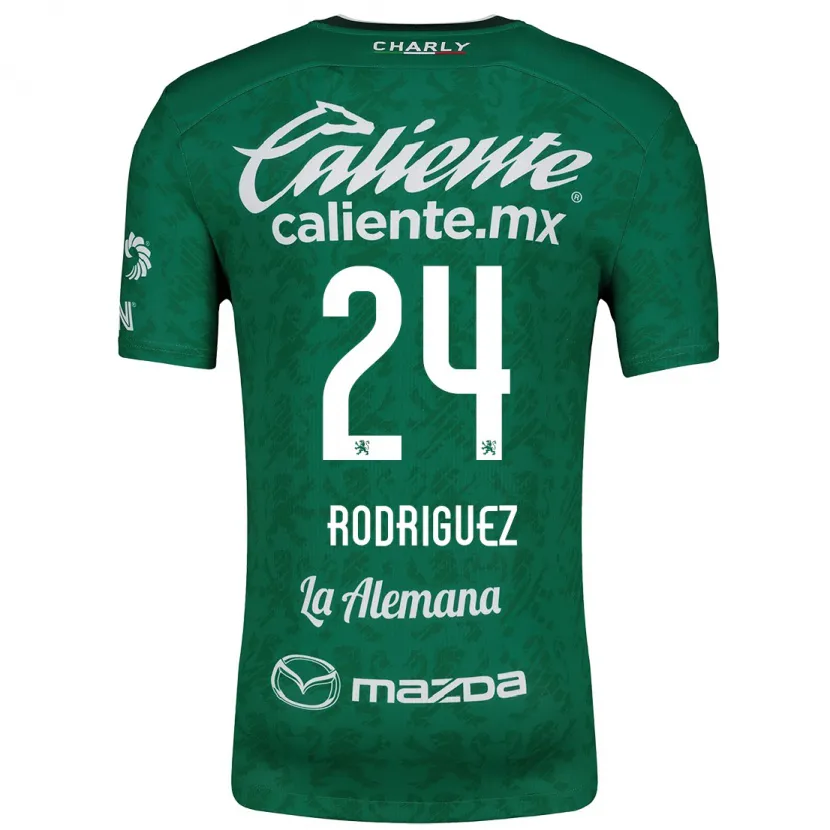 Danxen Dame Osvaldo Rodríguez #24 Grønn Hvit Hjemmetrøye Drakt Trøye 2024/25 Skjorter T-Skjorte