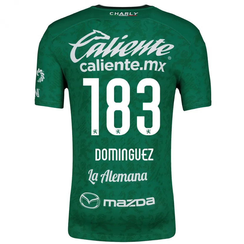 Danxen Dame Jesús Domínguez #183 Grønn Hvit Hjemmetrøye Drakt Trøye 2024/25 Skjorter T-Skjorte
