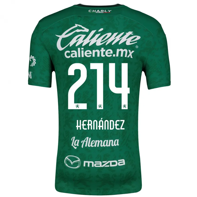 Danxen Dame Iván Hernández #214 Grønn Hvit Hjemmetrøye Drakt Trøye 2024/25 Skjorter T-Skjorte