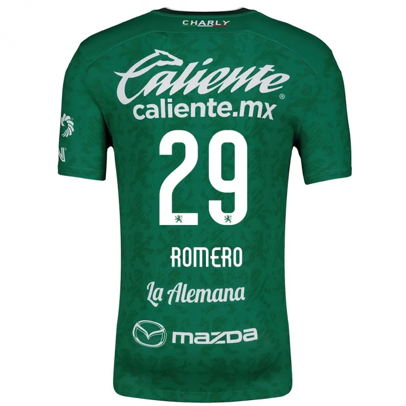 Danxen Dame Lucas Romero #29 Grønn Hvit Hjemmetrøye Drakt Trøye 2024/25 Skjorter T-Skjorte