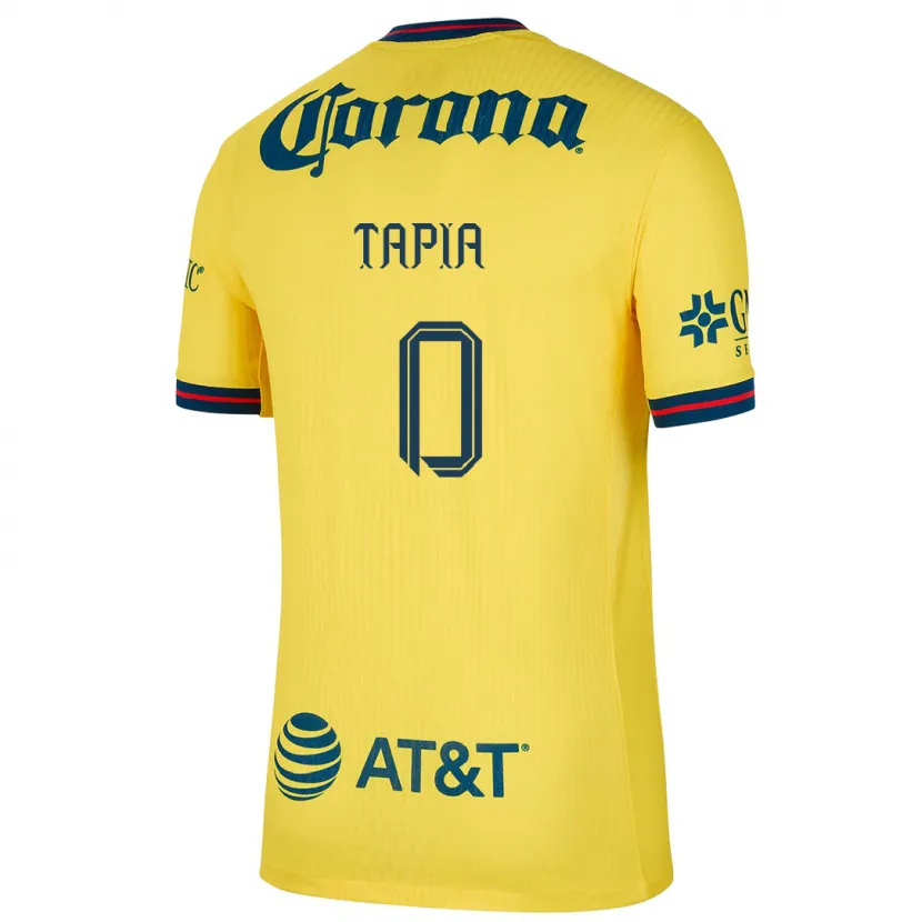 Danxen Dame Leonardo Tapia #0 Gul Blå Hjemmetrøye Drakt Trøye 2024/25 Skjorter T-Skjorte