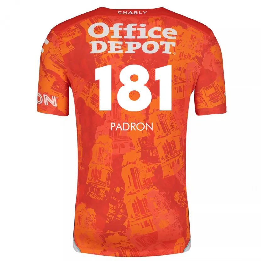 Danxen Dame Romeo Padrón #181 Oransje Hvit Bortetrøye Drakt Trøye 2024/25 Skjorter T-Skjorte