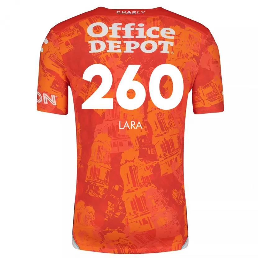 Danxen Dame Jesús Lara #260 Oransje Hvit Bortetrøye Drakt Trøye 2024/25 Skjorter T-Skjorte