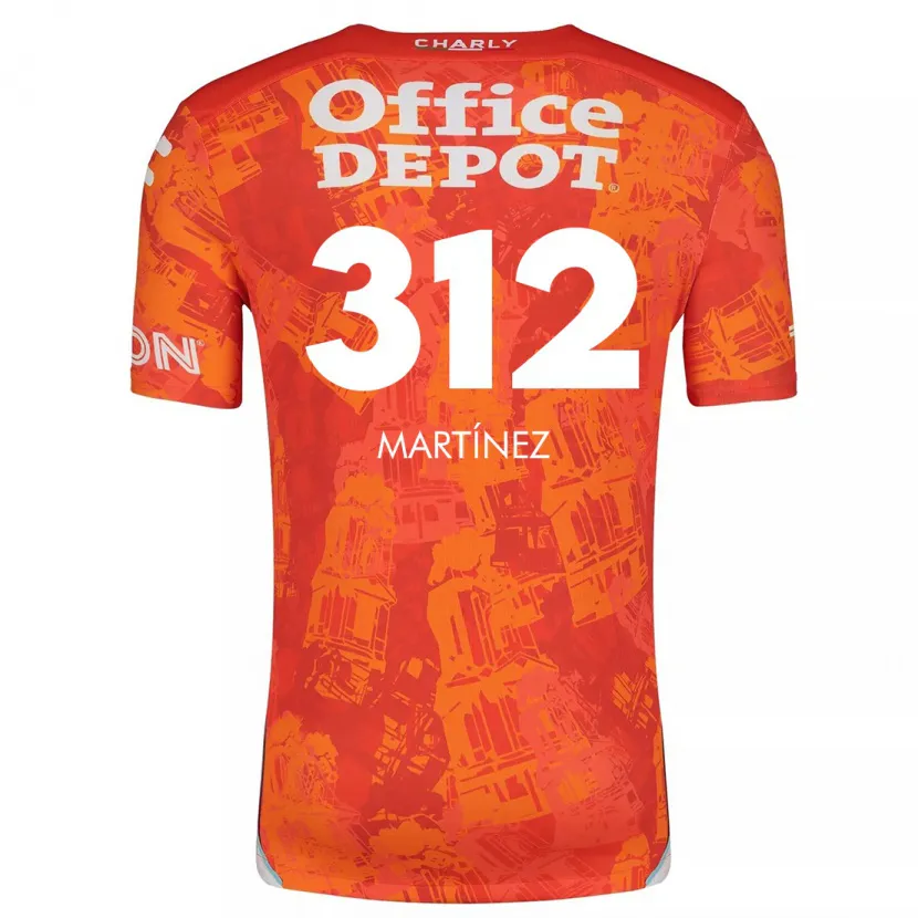 Danxen Dame Ulises Martínez #312 Oransje Hvit Bortetrøye Drakt Trøye 2024/25 Skjorter T-Skjorte