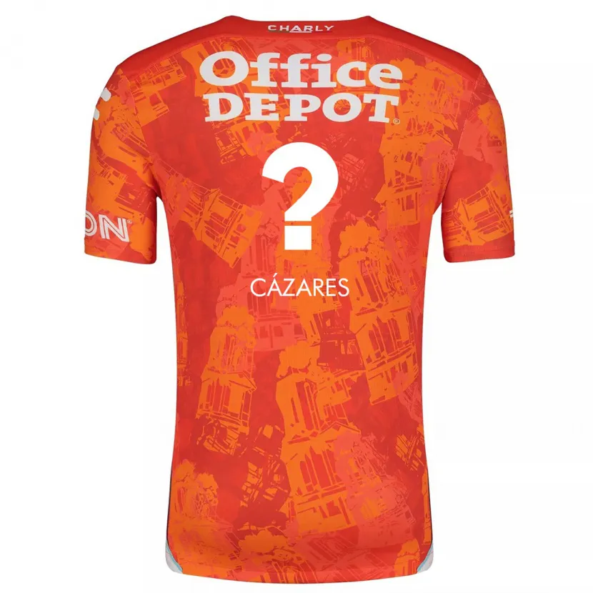 Danxen Dame Dimas Cázares #0 Oransje Hvit Bortetrøye Drakt Trøye 2024/25 Skjorter T-Skjorte