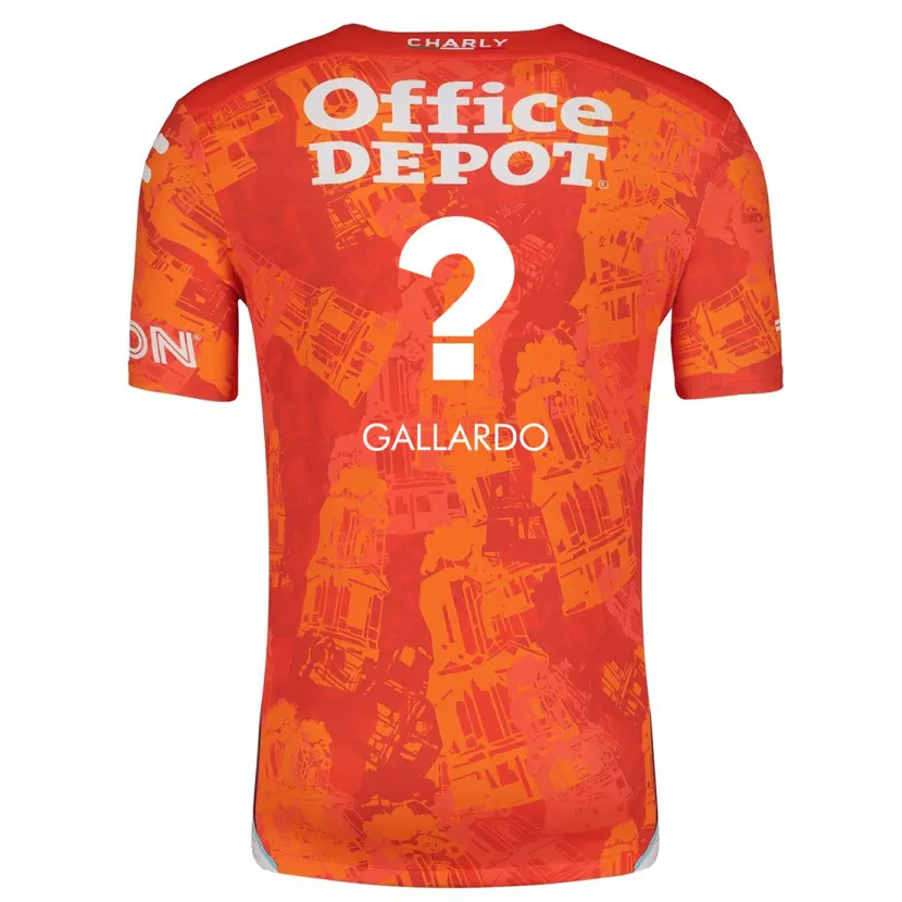 Danxen Dame Héctor Gallardo #0 Oransje Hvit Bortetrøye Drakt Trøye 2024/25 Skjorter T-Skjorte