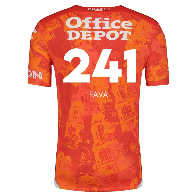 Danxen Dame Marco Fava #241 Oransje Hvit Bortetrøye Drakt Trøye 2024/25 Skjorter T-Skjorte