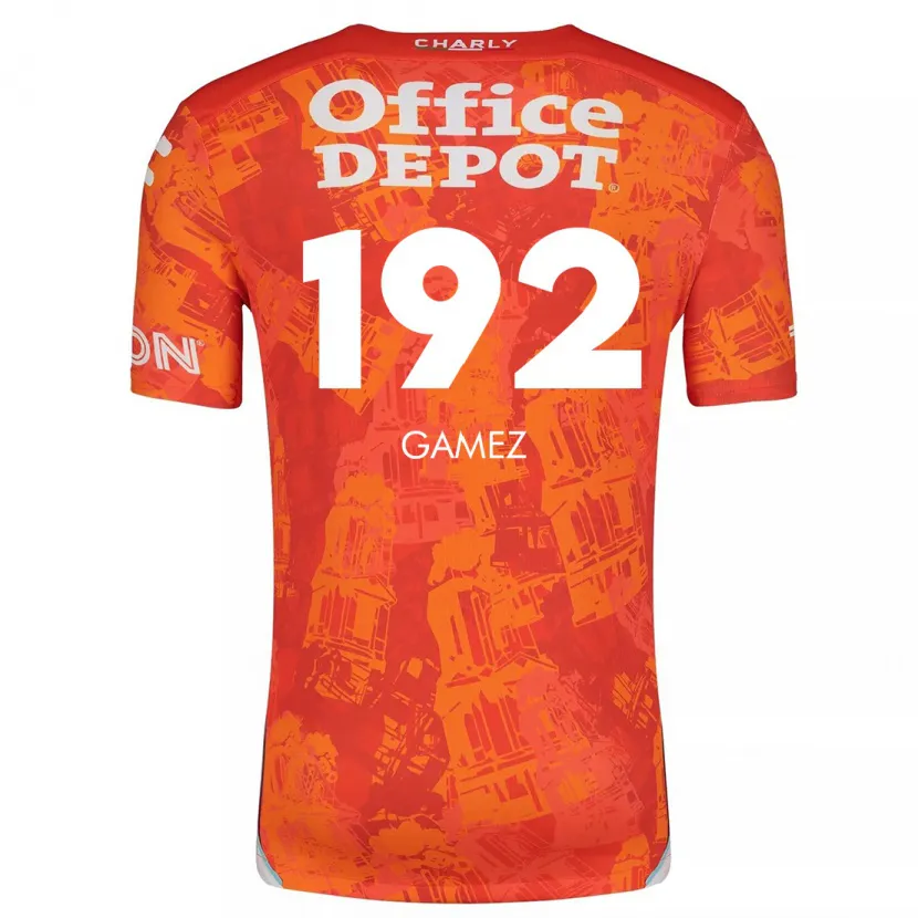 Danxen Dame Jonathan Gámez #192 Oransje Hvit Bortetrøye Drakt Trøye 2024/25 Skjorter T-Skjorte