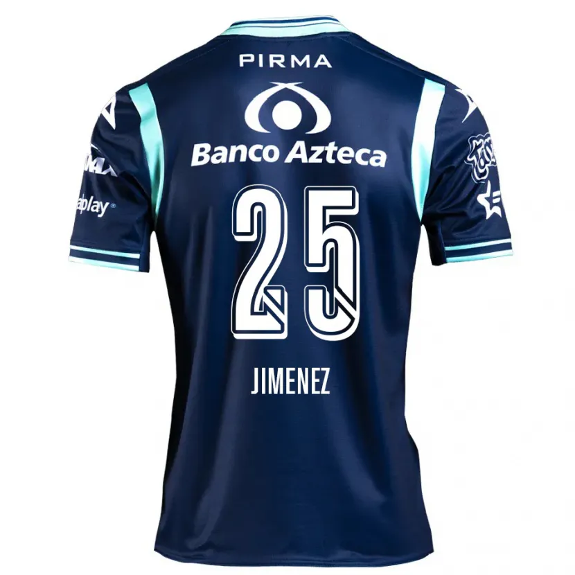 Danxen Dame Miguel Jiménez #25 Marineblå Bortetrøye Drakt Trøye 2024/25 Skjorter T-Skjorte