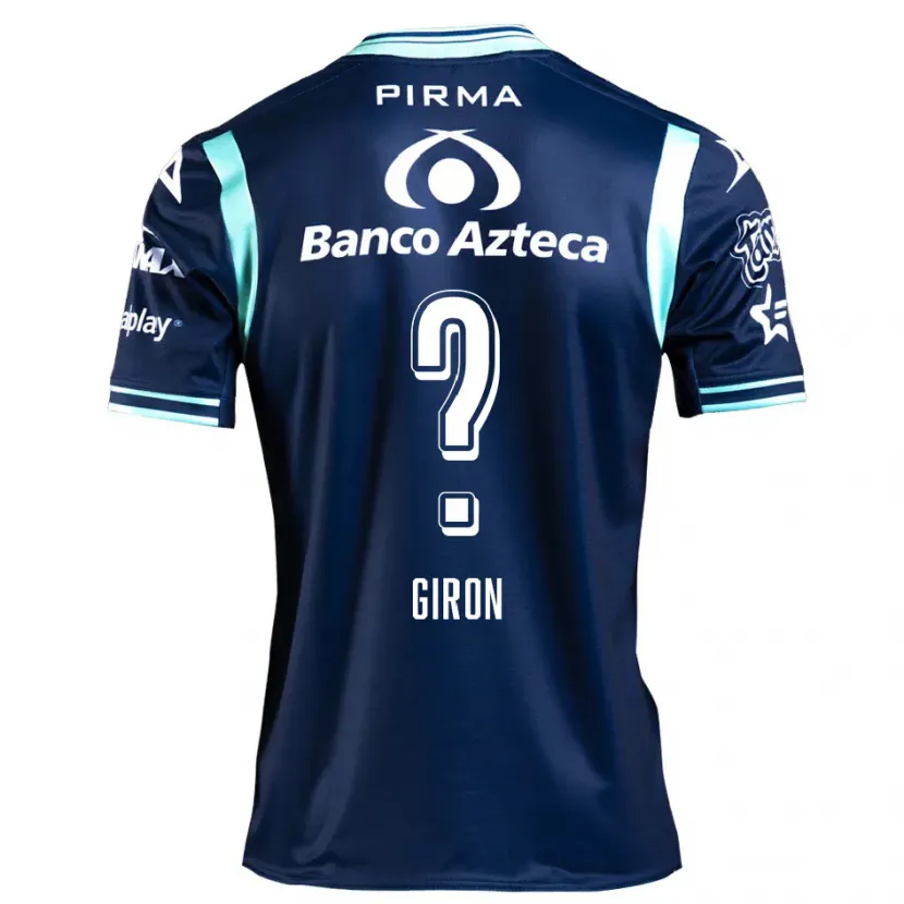 Danxen Dame Randall Girón #0 Marineblå Bortetrøye Drakt Trøye 2024/25 Skjorter T-Skjorte
