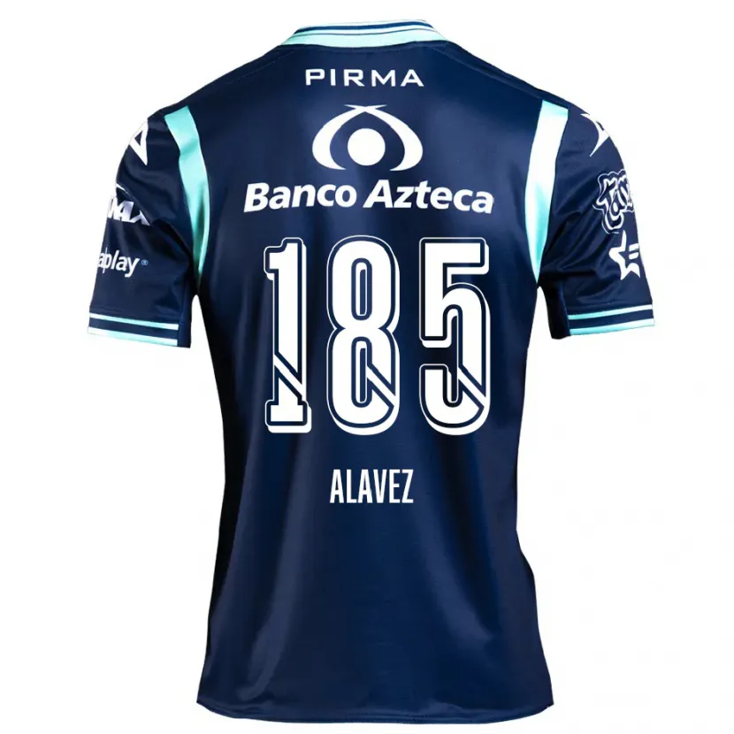 Danxen Dame Brian Alavez #185 Marineblå Bortetrøye Drakt Trøye 2024/25 Skjorter T-Skjorte