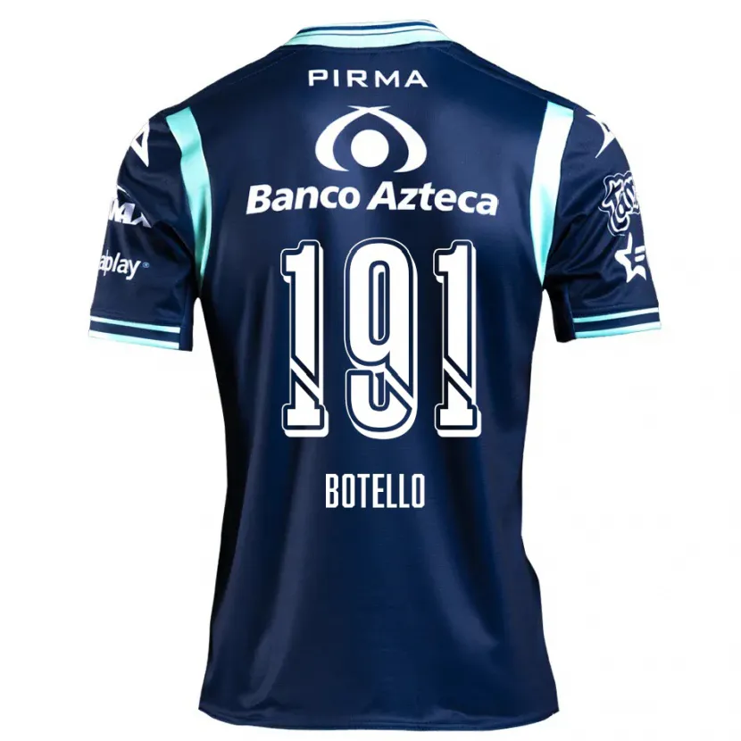 Danxen Dame Octavio Botello #191 Marineblå Bortetrøye Drakt Trøye 2024/25 Skjorter T-Skjorte