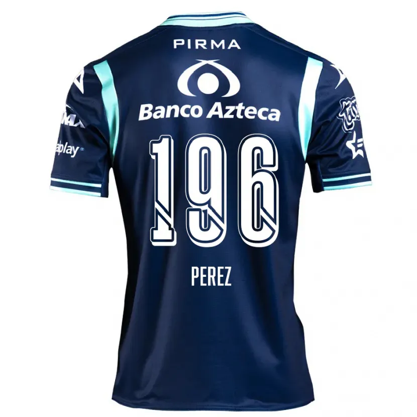 Danxen Dame Arez Pérez #196 Marineblå Bortetrøye Drakt Trøye 2024/25 Skjorter T-Skjorte