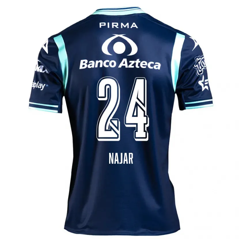 Danxen Dame Ivonne Najar #24 Marineblå Bortetrøye Drakt Trøye 2024/25 Skjorter T-Skjorte