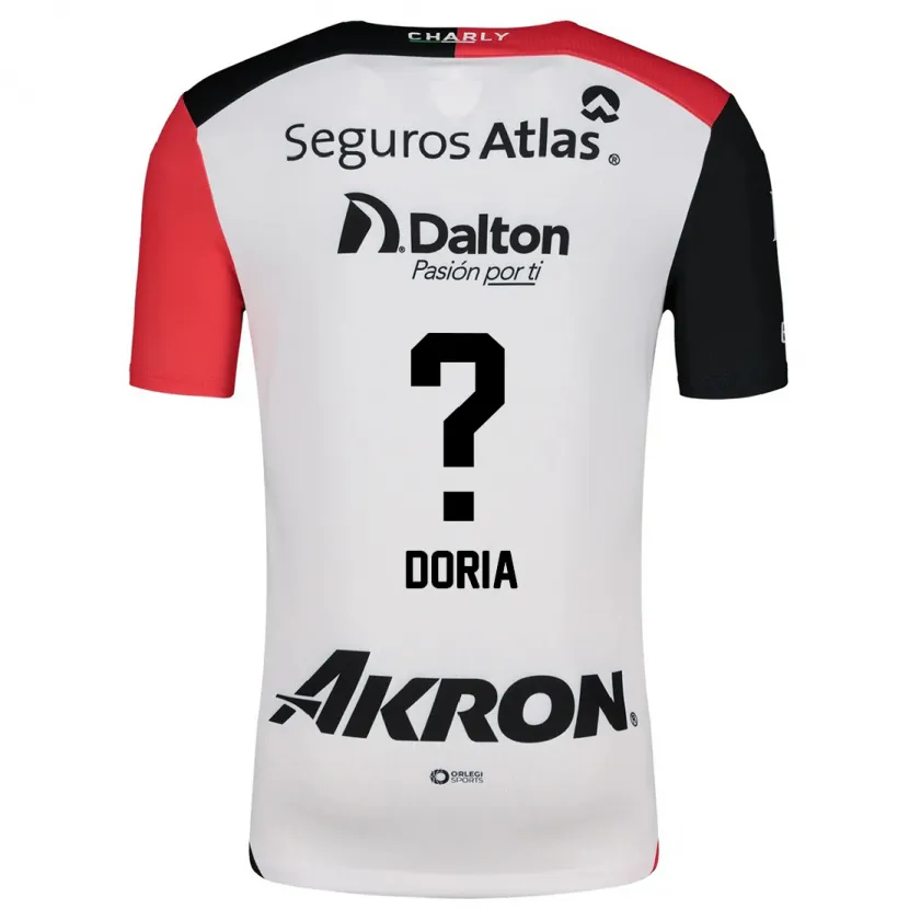 Danxen Dame Matheus Dória #0 Hvit Rød Svart Bortetrøye Drakt Trøye 2024/25 Skjorter T-Skjorte
