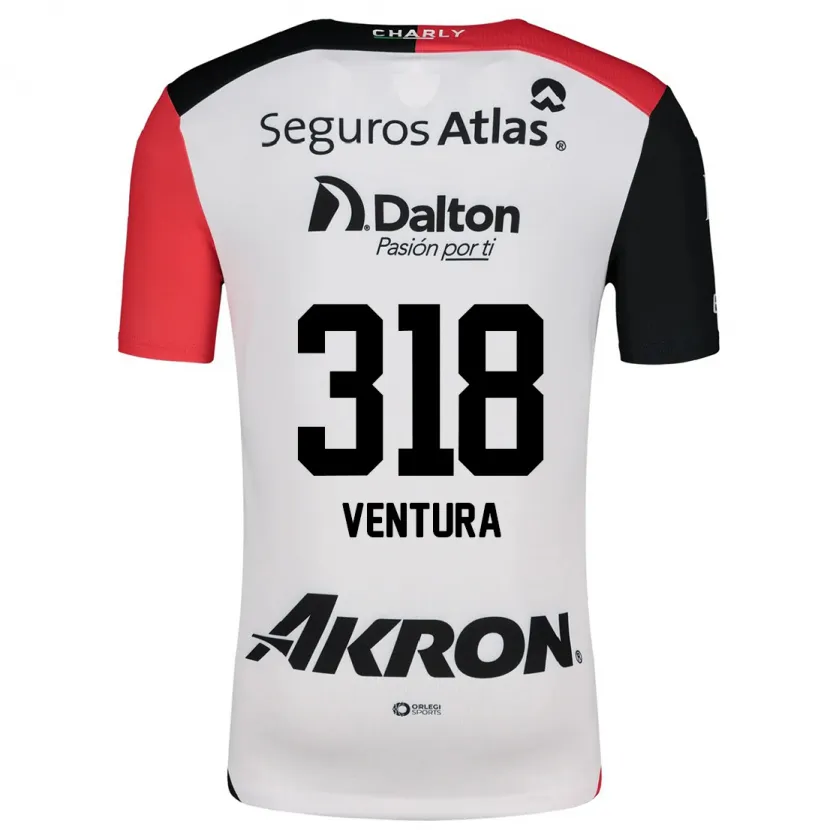 Danxen Dame Lissandro Ventura #318 Hvit Rød Svart Bortetrøye Drakt Trøye 2024/25 Skjorter T-Skjorte