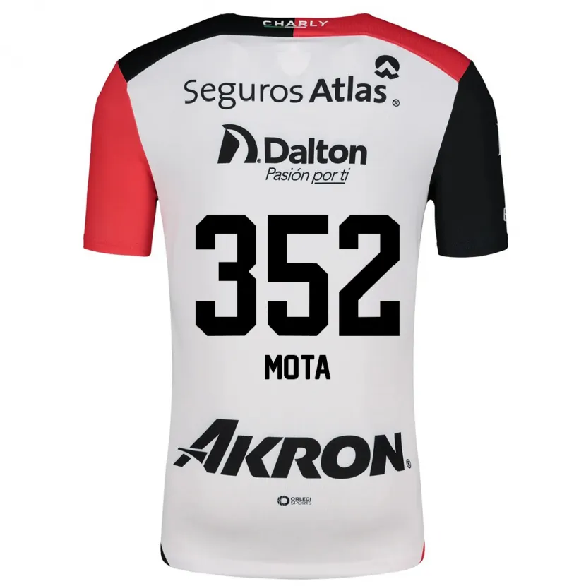 Danxen Dame Noé Mota #352 Hvit Rød Svart Bortetrøye Drakt Trøye 2024/25 Skjorter T-Skjorte