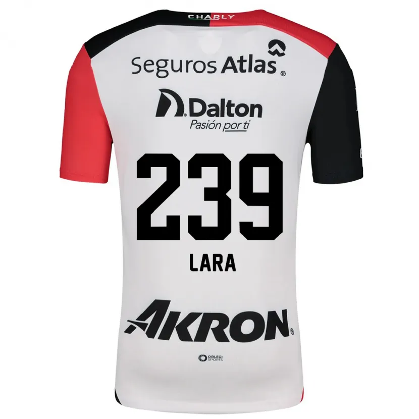 Danxen Dame Guadalupe Lara #239 Hvit Rød Svart Bortetrøye Drakt Trøye 2024/25 Skjorter T-Skjorte