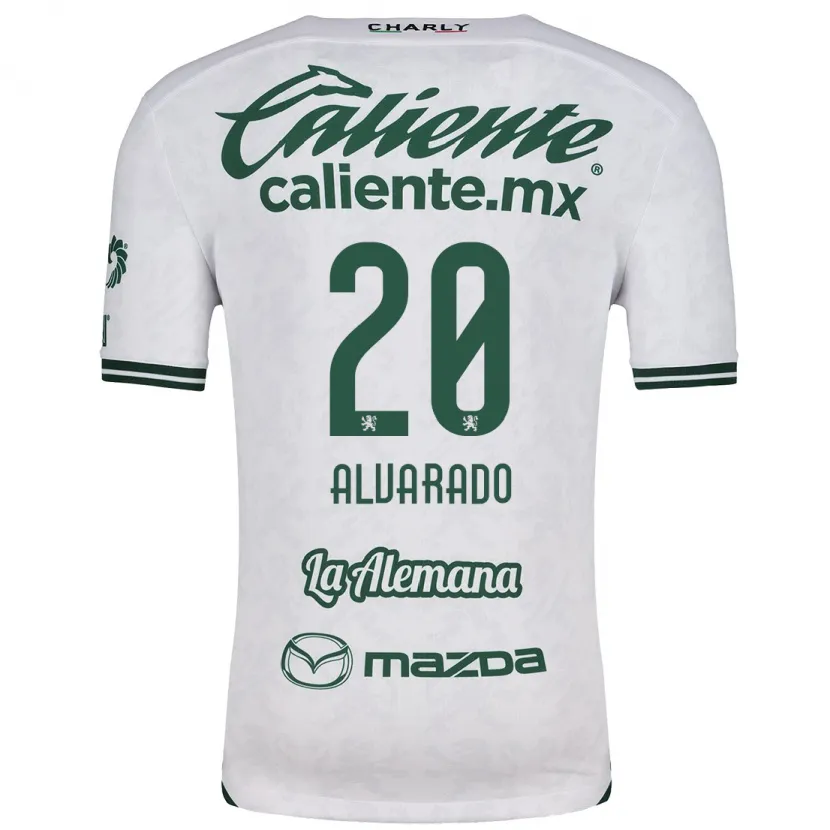 Danxen Dame Alfonso Alvarado #20 Hvit Grønn Bortetrøye Drakt Trøye 2024/25 Skjorter T-Skjorte