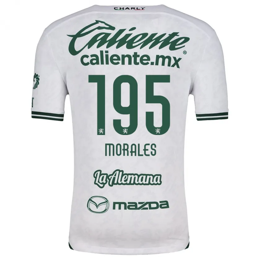 Danxen Dame Daniel Morales #195 Hvit Grønn Bortetrøye Drakt Trøye 2024/25 Skjorter T-Skjorte