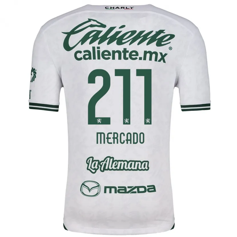 Danxen Dame Diego Mercado #211 Hvit Grønn Bortetrøye Drakt Trøye 2024/25 Skjorter T-Skjorte