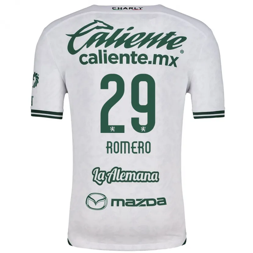 Danxen Dame Lucas Romero #29 Hvit Grønn Bortetrøye Drakt Trøye 2024/25 Skjorter T-Skjorte