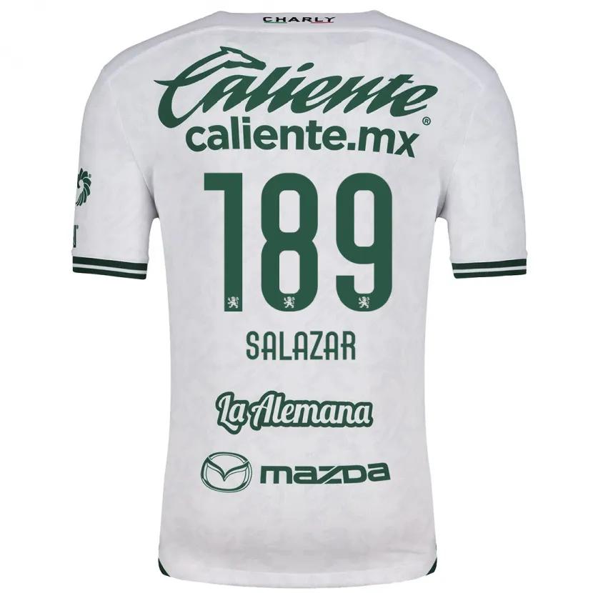 Danxen Dame José Salazar #189 Hvit Grønn Bortetrøye Drakt Trøye 2024/25 Skjorter T-Skjorte