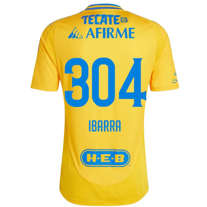 Danxen Barn Luis Ibarra #304 Gull Gul Hjemmetrøye Drakt Trøye 2024/25 Skjorter T-Skjorte