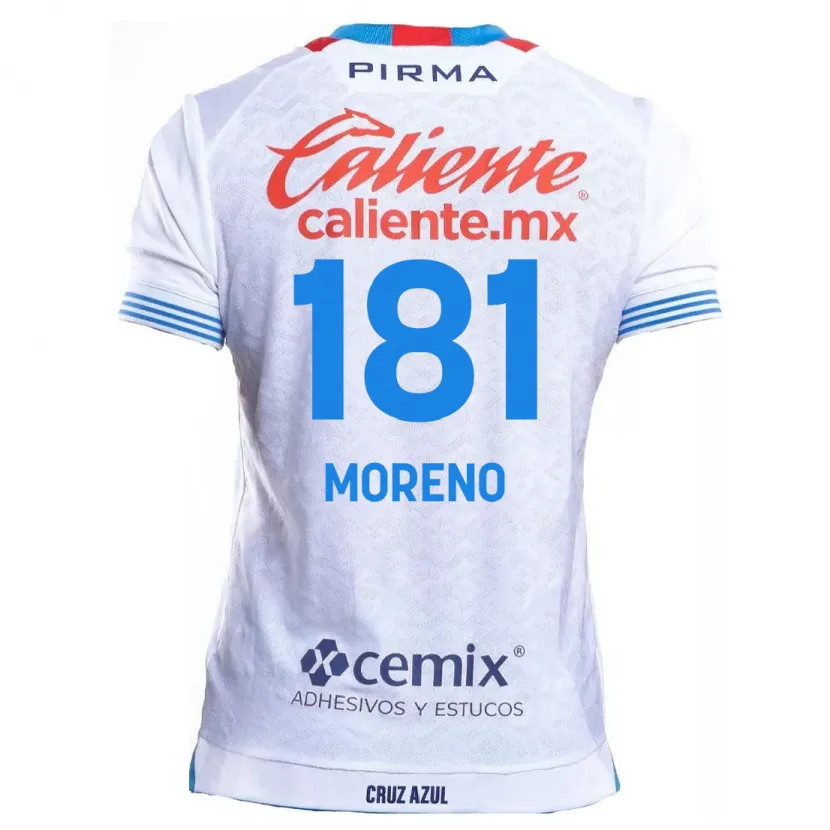 Danxen Barn Roberto Moreno #181 Hvit Blå Bortetrøye Drakt Trøye 2024/25 Skjorter T-Skjorte