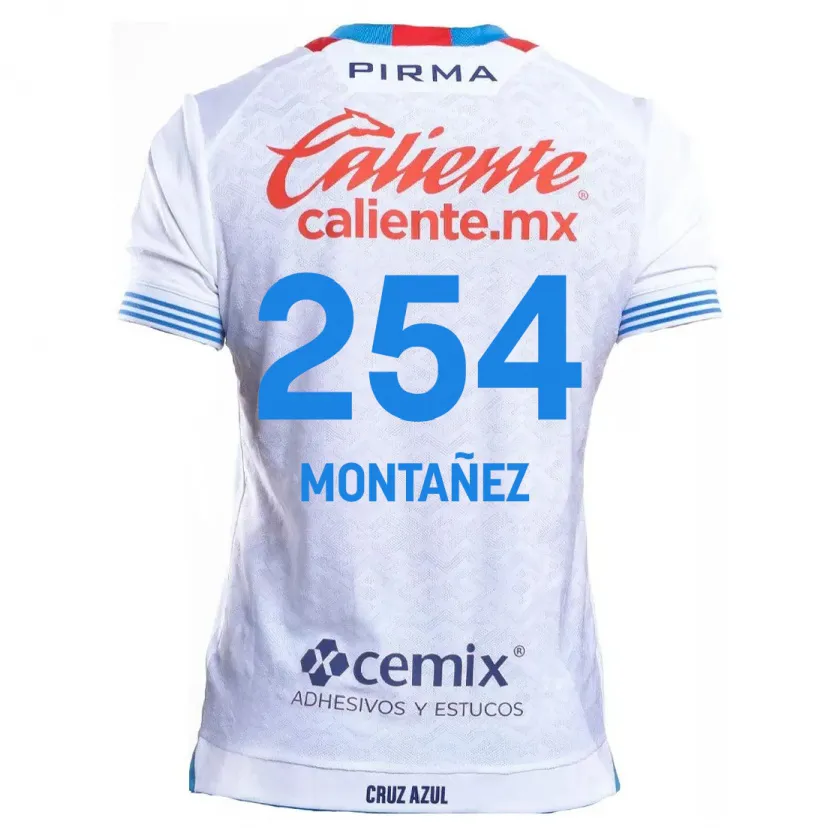 Danxen Barn Humberto Montañez #254 Hvit Blå Bortetrøye Drakt Trøye 2024/25 Skjorter T-Skjorte