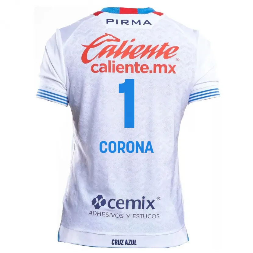 Danxen Barn Jose De Jesus Corona #1 Hvit Blå Bortetrøye Drakt Trøye 2024/25 Skjorter T-Skjorte