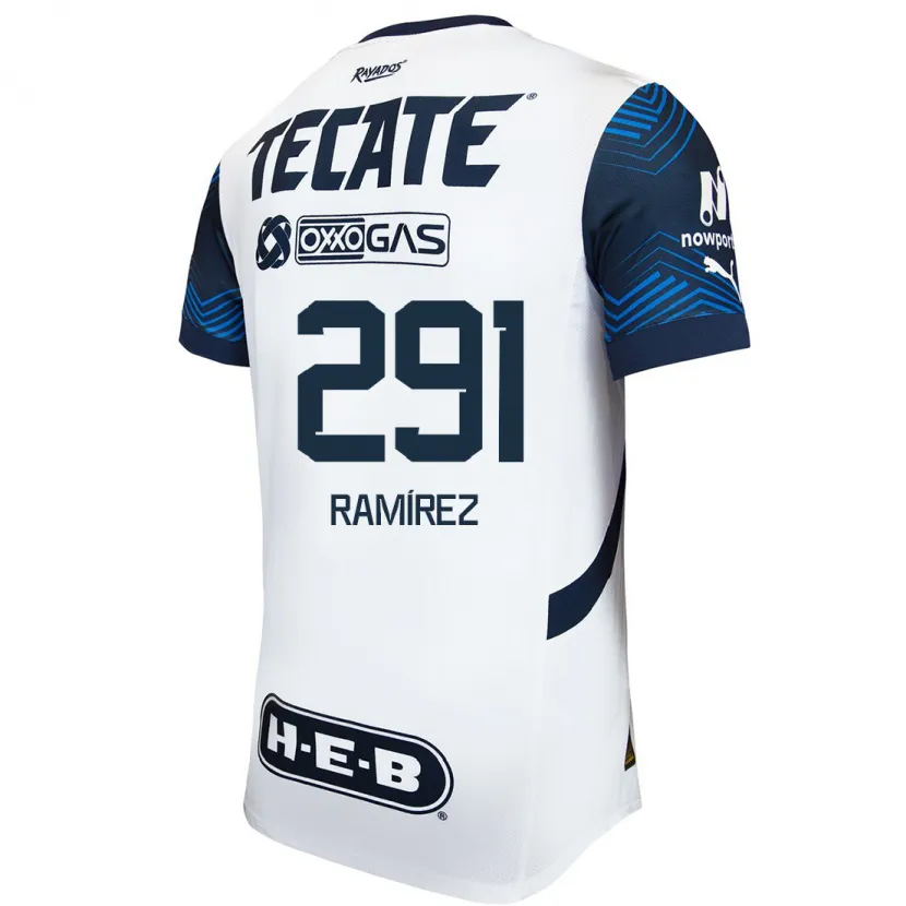 Danxen Barn Fabián Ramírez #291 Hvit Blå Bortetrøye Drakt Trøye 2024/25 Skjorter T-Skjorte