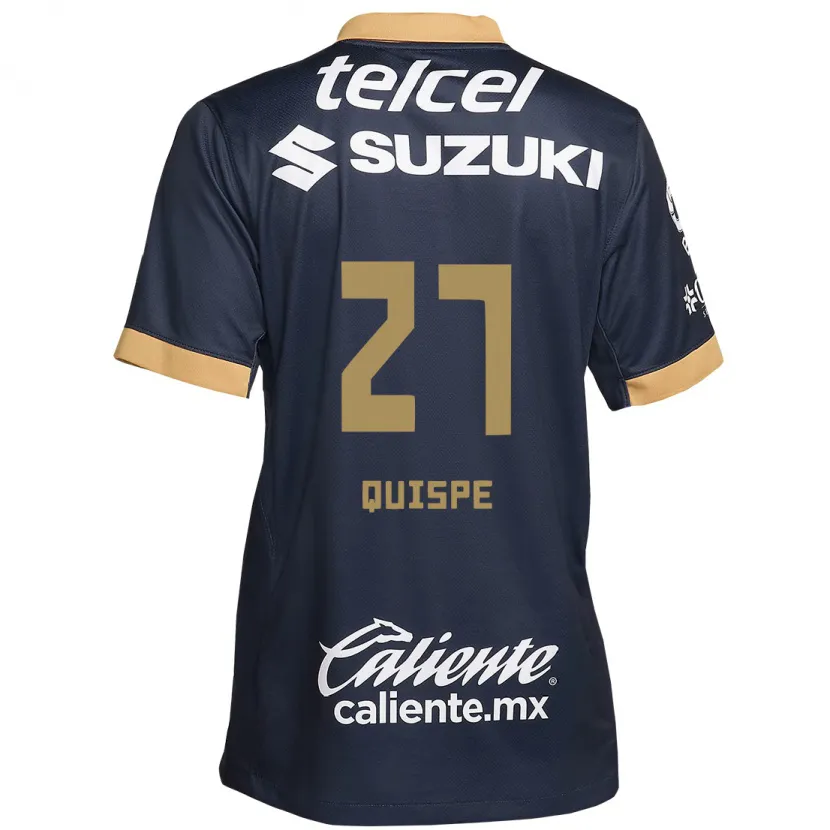 Danxen Barn Piero Quispe #27 Obsidian Gull Hvit Bortetrøye Drakt Trøye 2024/25 Skjorter T-Skjorte