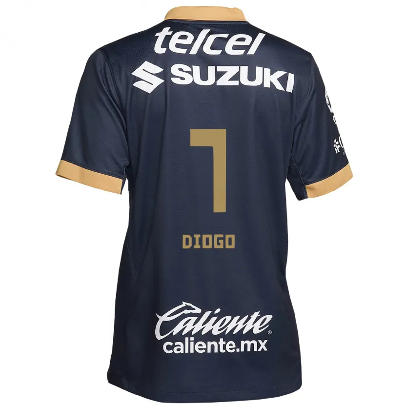 Danxen Barn Diogo #7 Obsidian Gull Hvit Bortetrøye Drakt Trøye 2024/25 Skjorter T-Skjorte