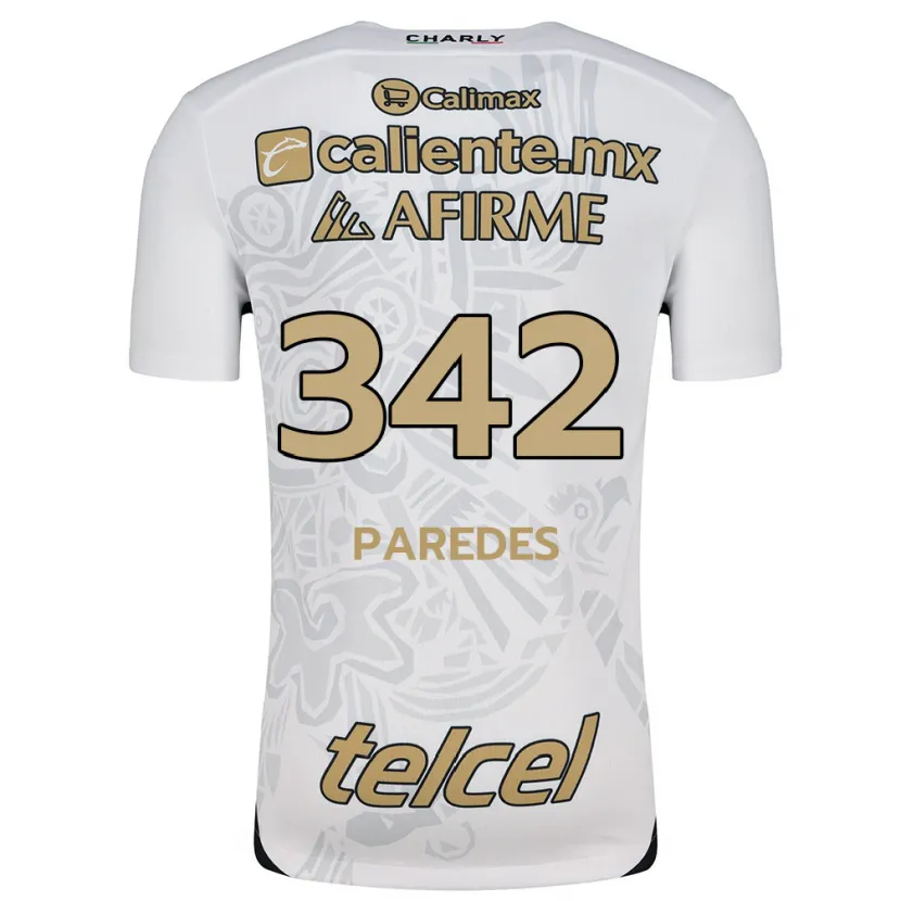 Danxen Barn Santiago Paredes #342 Hvit Svart Bortetrøye Drakt Trøye 2024/25 Skjorter T-Skjorte