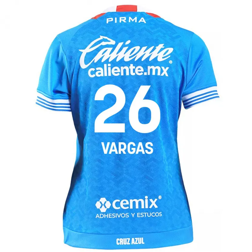 Danxen Mann Carlos Vargas #26 Himmelblå Hjemmetrøye Drakt Trøye 2024/25 Skjorter T-Skjorte