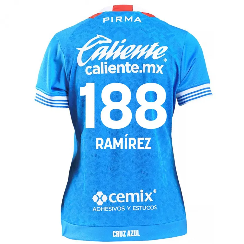 Danxen Mann Diego Ramírez #188 Himmelblå Hjemmetrøye Drakt Trøye 2024/25 Skjorter T-Skjorte