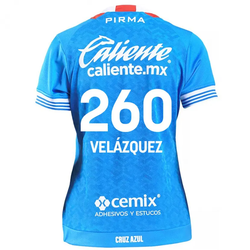 Danxen Mann Víctor Velázquez #260 Himmelblå Hjemmetrøye Drakt Trøye 2024/25 Skjorter T-Skjorte