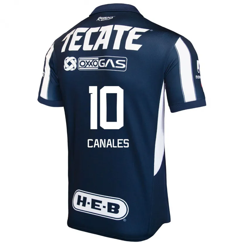 Danxen Mann Sergio Canales #10 Blå Rød Hvit Hjemmetrøye Drakt Trøye 2024/25 Skjorter T-Skjorte