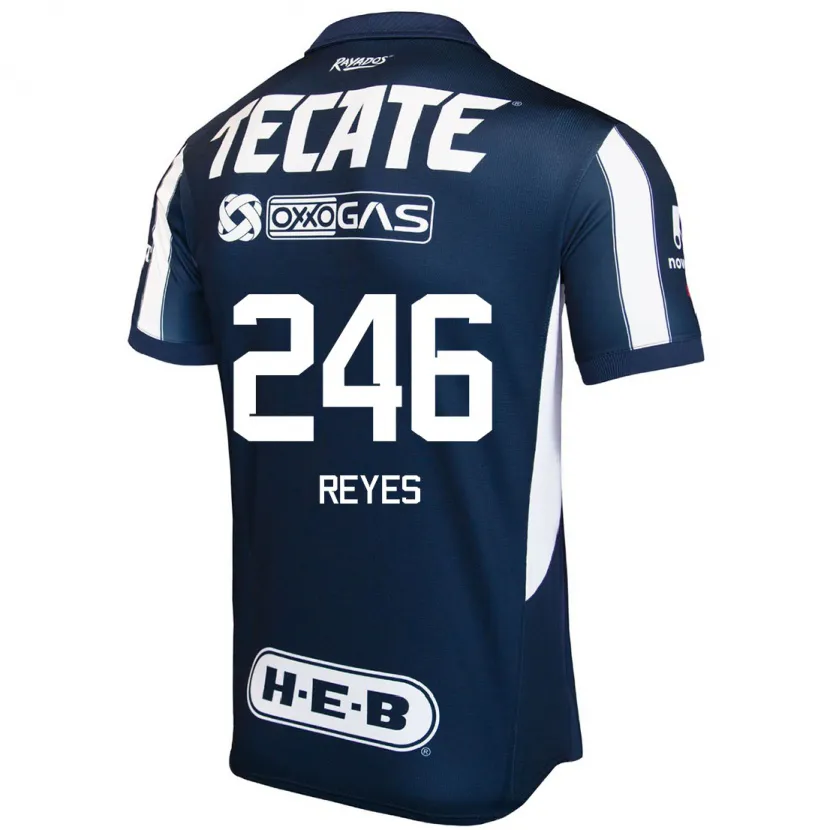 Danxen Mann Cristian Reyes #246 Blå Rød Hvit Hjemmetrøye Drakt Trøye 2024/25 Skjorter T-Skjorte