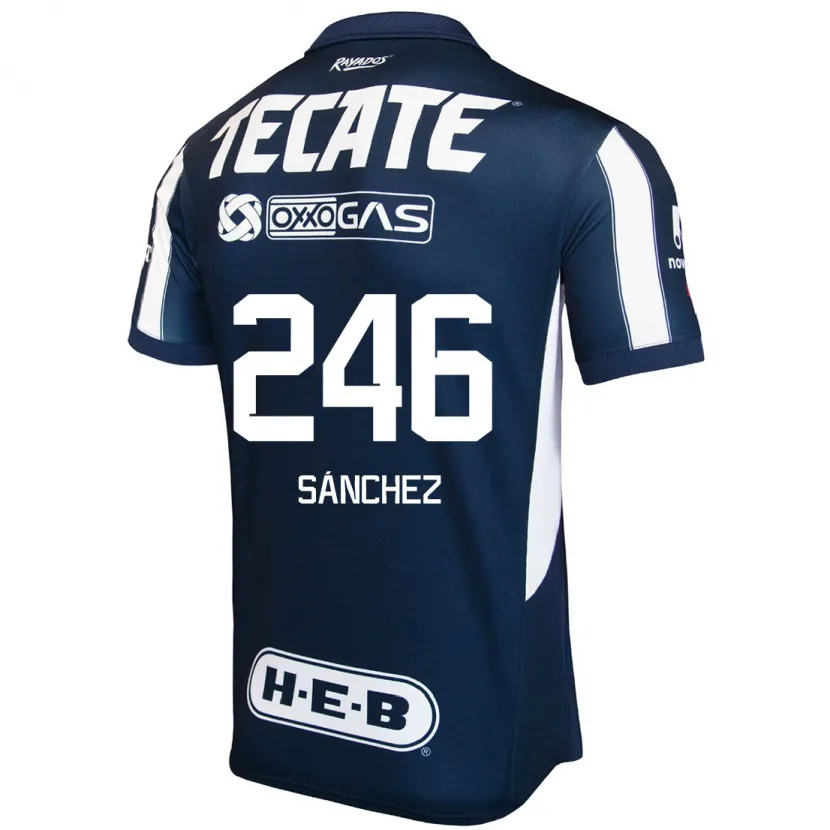 Danxen Mann Diego Sánchez #246 Blå Rød Hvit Hjemmetrøye Drakt Trøye 2024/25 Skjorter T-Skjorte