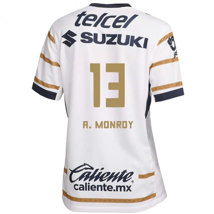 Danxen Mann Pablo Monroy #13 Hvit Obsidian Hjemmetrøye Drakt Trøye 2024/25 Skjorter T-Skjorte