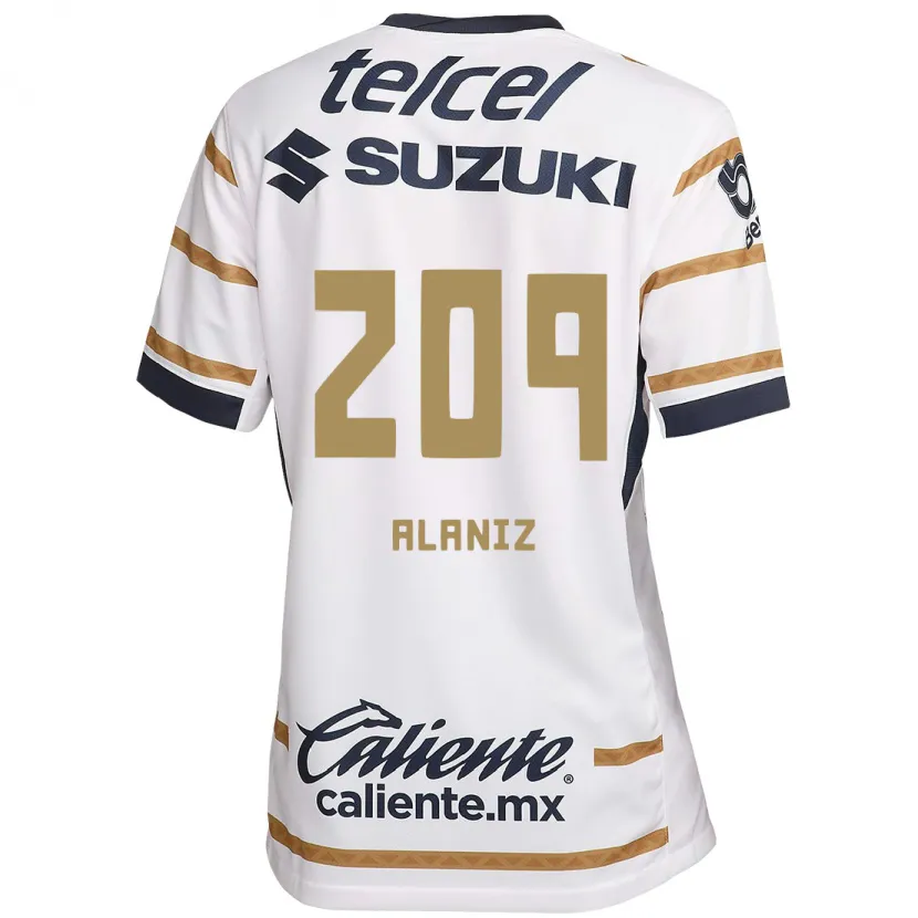 Danxen Mann Jorge Alaniz #209 Hvit Obsidian Hjemmetrøye Drakt Trøye 2024/25 Skjorter T-Skjorte