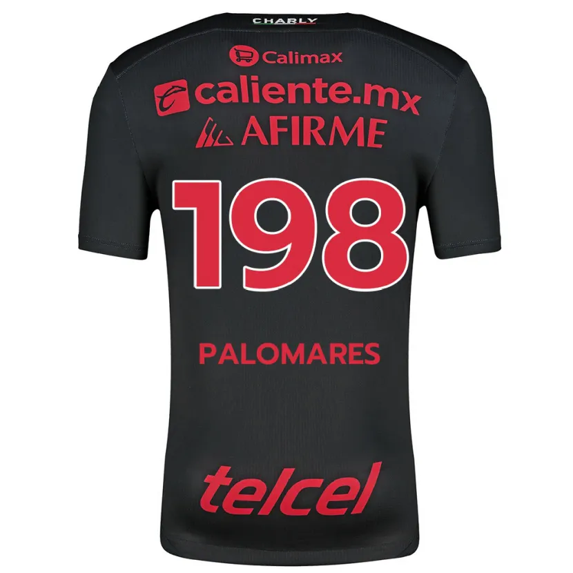 Danxen Mann Ramón Palomares #198 Svart Rød Hjemmetrøye Drakt Trøye 2024/25 Skjorter T-Skjorte