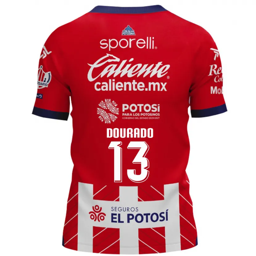 Danxen Mann Rodrigo Dourado #13 Rød Hvit Hjemmetrøye Drakt Trøye 2024/25 Skjorter T-Skjorte
